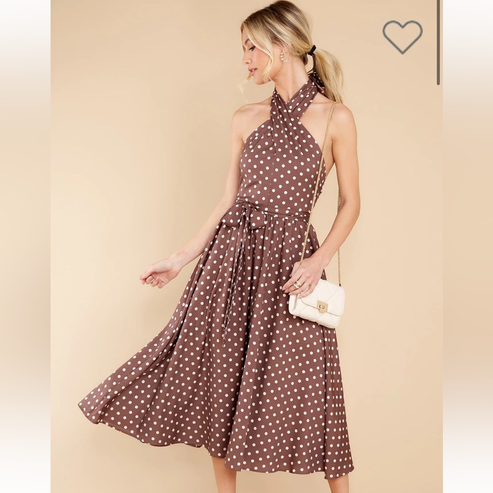 NWOT Red Dress Boutique Polka Dot Midi Dress